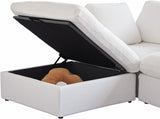 Classic Modular 4-Seater U-Sectional in White