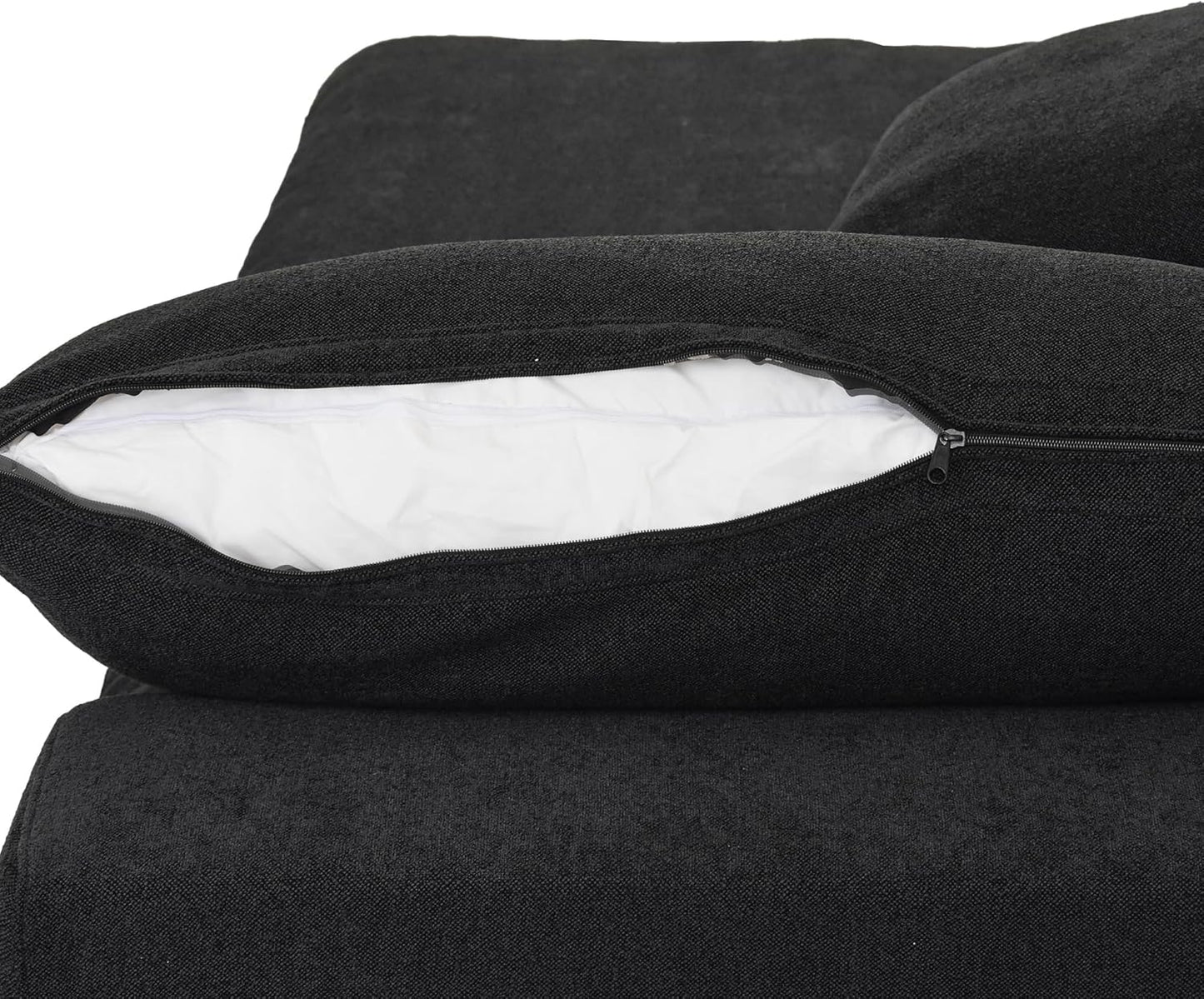 Slipcovers Only - Classic Modular 2-Seater Sectional in Black