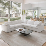 Slipcovers Only - Classic Modular 5-Seater Corner Sectional in White