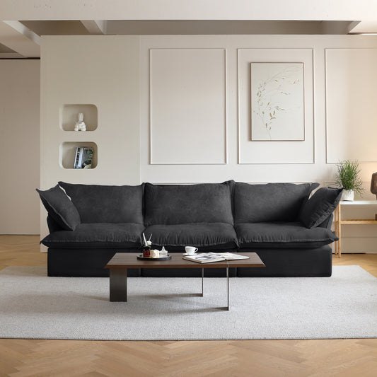 Modular Luxe 3-Seater Sofa in Black
