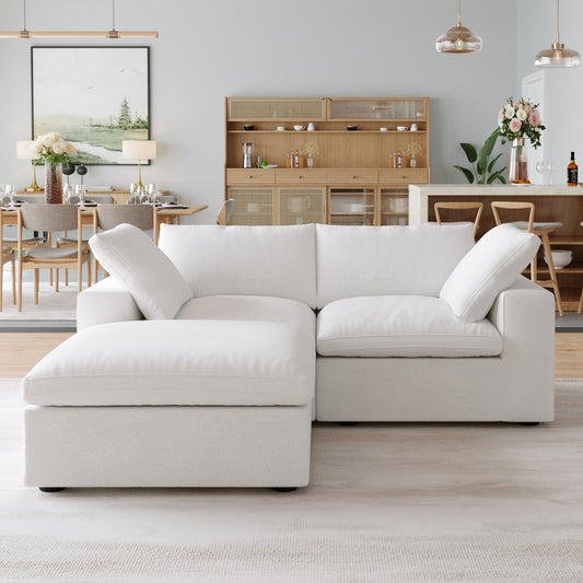 Classic Modular 2-Seater Sectional in White