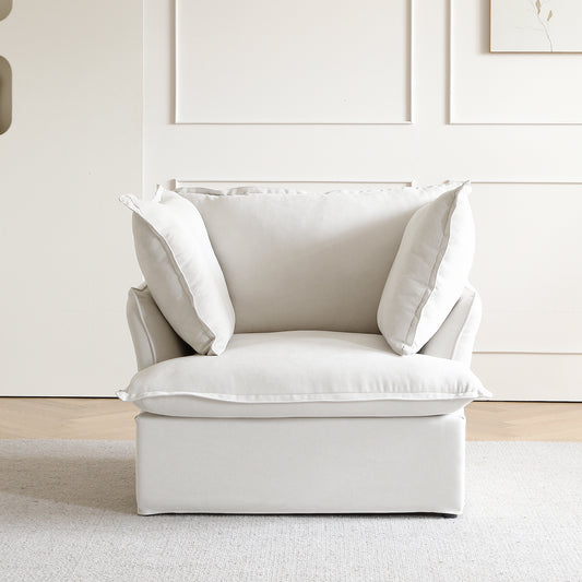 Modular Luxe Armchair in White