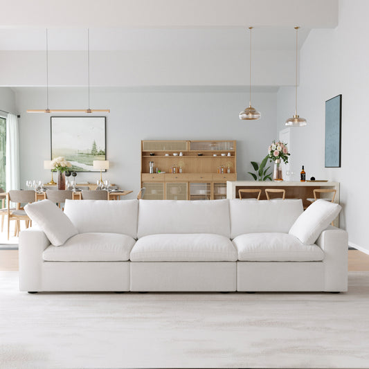 Classic Modular 3-Seater Sofa in White